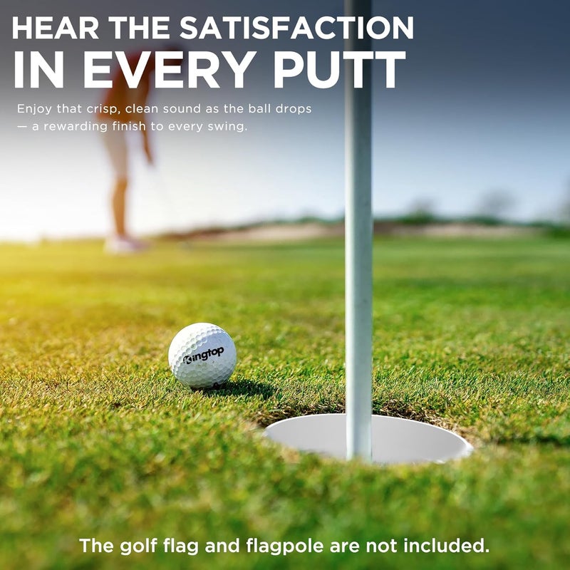 KINGTOP Golf Hole Cup – Fit PGA/USGA Regulations, Golf Accessories for Backyard Practice Putting Green, 4 Inches and 6 Inches Available - Image 5